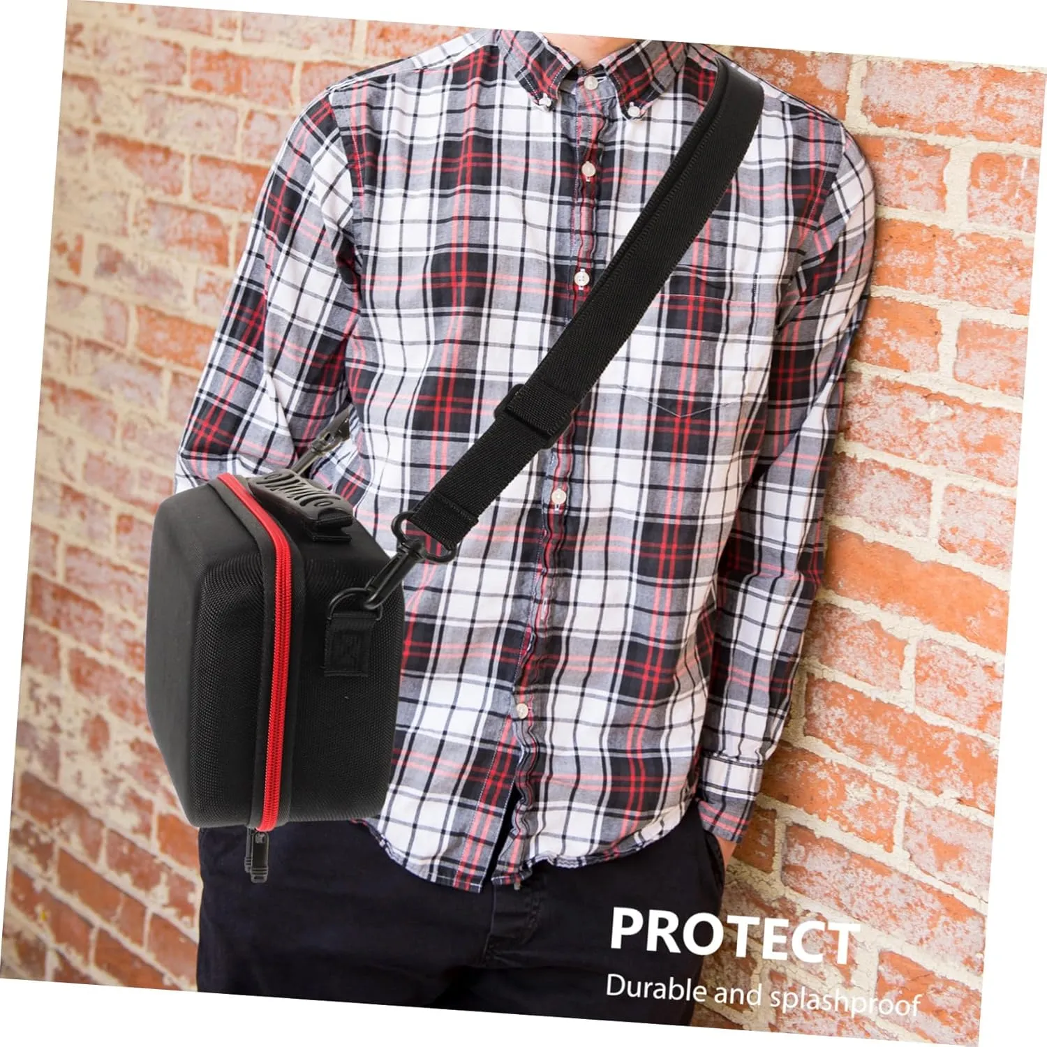 Travel Camera Bag Durable Splashproof Storage Case for Small Cameras with Padding Compact Portable Digital Accessory Organizer for Outdoor Use