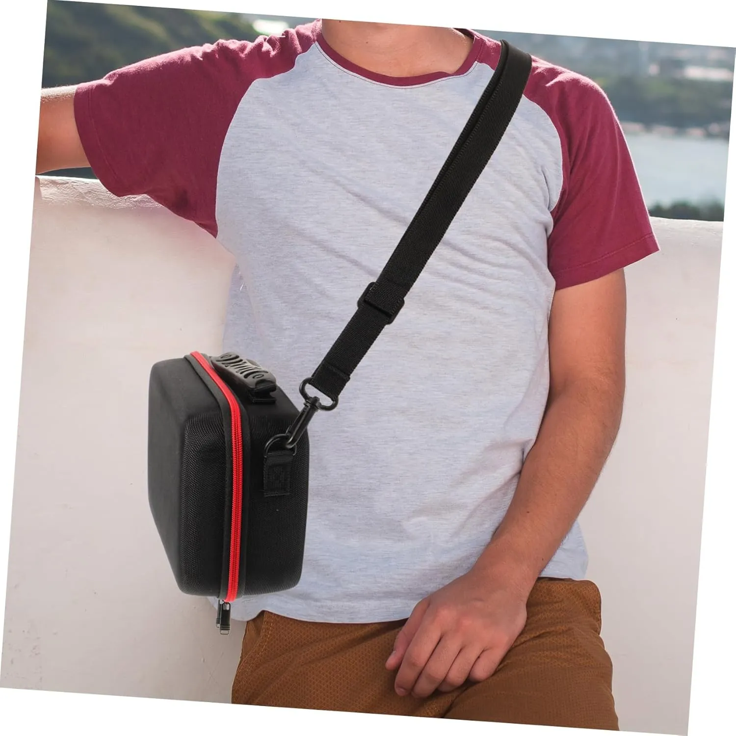 Travel Camera Bag Durable Splashproof Storage Case for Small Cameras with Padding Compact Portable Digital Accessory Organizer for Outdoor Use