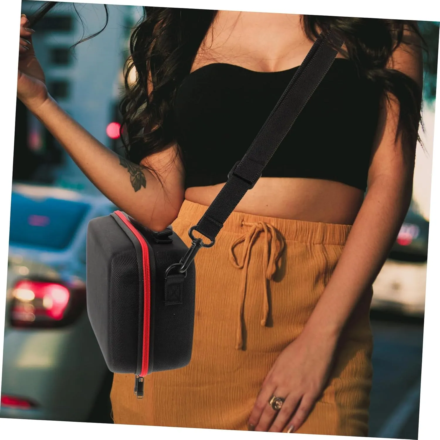 Travel Camera Pouch Durable Splashproof Hard Case with for Digital Accessories Compact for Go Use for DSLR Cameras