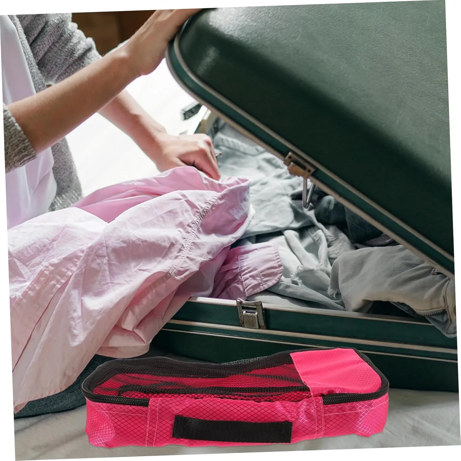 Travel Packing Cubes Suitcase Organizer Bag Compression Bags for Luggage