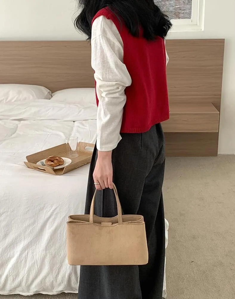 Trendy Hobo Bags Women Slouchy Suede Underarm Shoulder Crossbody Purses Satchel Bags Top-Handle Tote Handbags