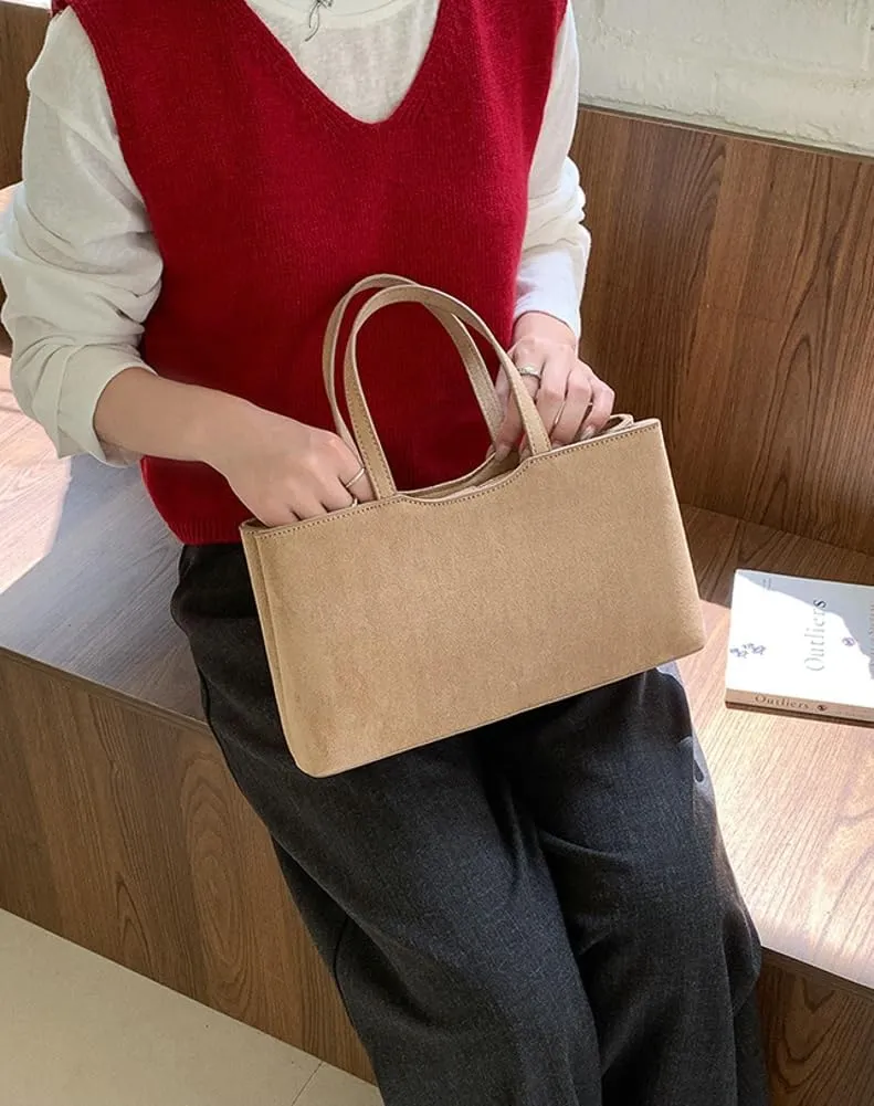 Trendy Hobo Bags Women Slouchy Suede Underarm Shoulder Crossbody Purses Satchel Bags Top-Handle Tote Handbags