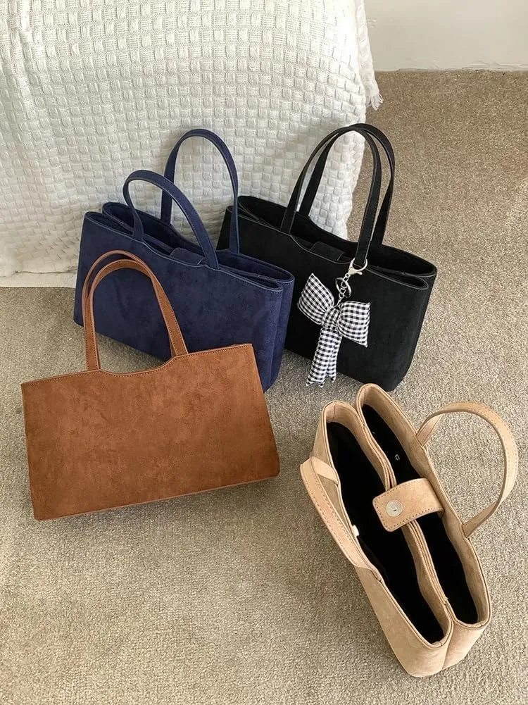 Trendy Hobo Bags Women Slouchy Suede Underarm Shoulder Crossbody Purses Satchel Bags Top-Handle Tote Handbags