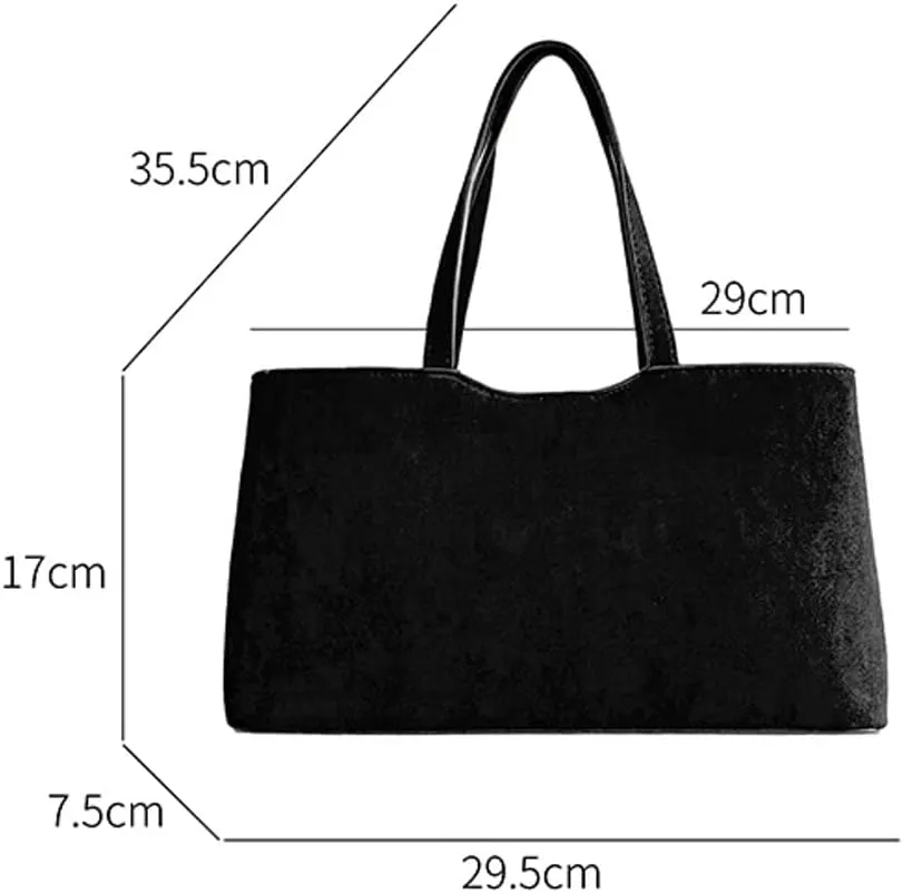 Trendy Hobo Bags Women Slouchy Suede Underarm Shoulder Crossbody Purses Satchel Bags Top-Handle Tote Handbags
