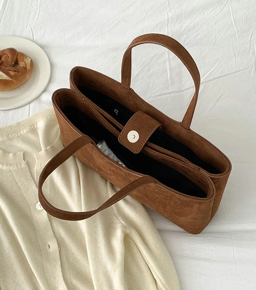 Trendy Hobo Bags Women Slouchy Suede Underarm Shoulder Crossbody Purses Satchel Bags Top-Handle Tote Handbags