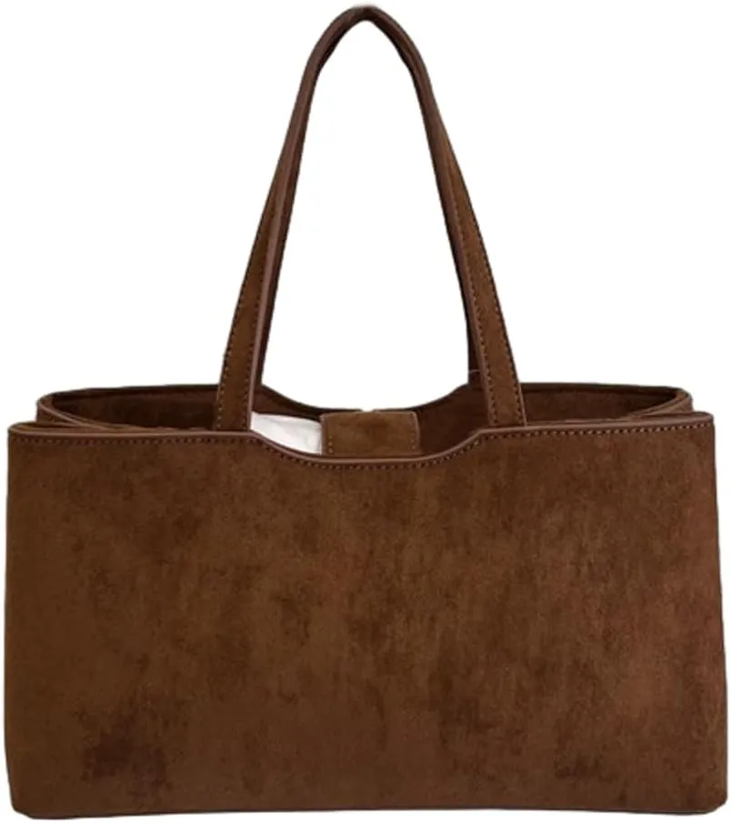 Trendy Hobo Bags Women Slouchy Suede Underarm Shoulder Crossbody Purses Satchel Bags Top-Handle Tote Handbags