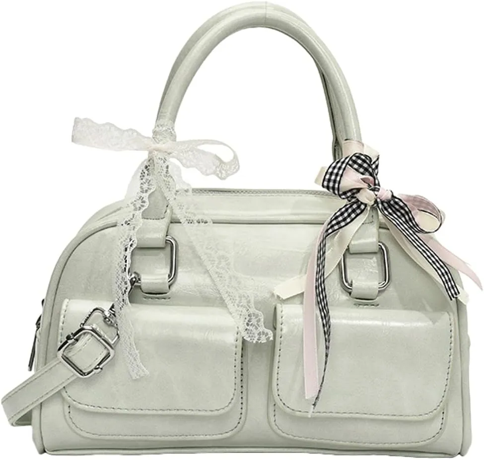 Trendy Shoulder Bag Hobo Purse For Women Vegan Leather Handbag with Bow-tie Womens Spring Versatile Satchel Purse Travel 2025