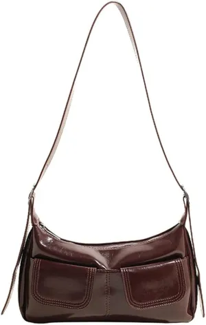 Trendy Shoulder Bag Vegan Leather Tote Purse For Women Commuter Handbag Womens Versatile Satchel Purse Crossbody Bags Y2K