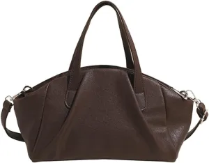 Trendy Shoulder Bag Vegan Leather Tote Purse For Women Commuter Handbag Womens Versatile Satchel Work Purse Crossbody Bags