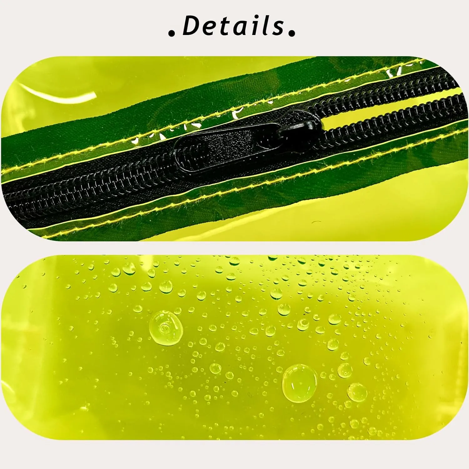TSA Approved Clear PVC Toiletry Organizer Bag 2Pcs Multipurpose Transparent Pure Colour Travel Makeup Cosmetic Bag for Essentials (yellow)