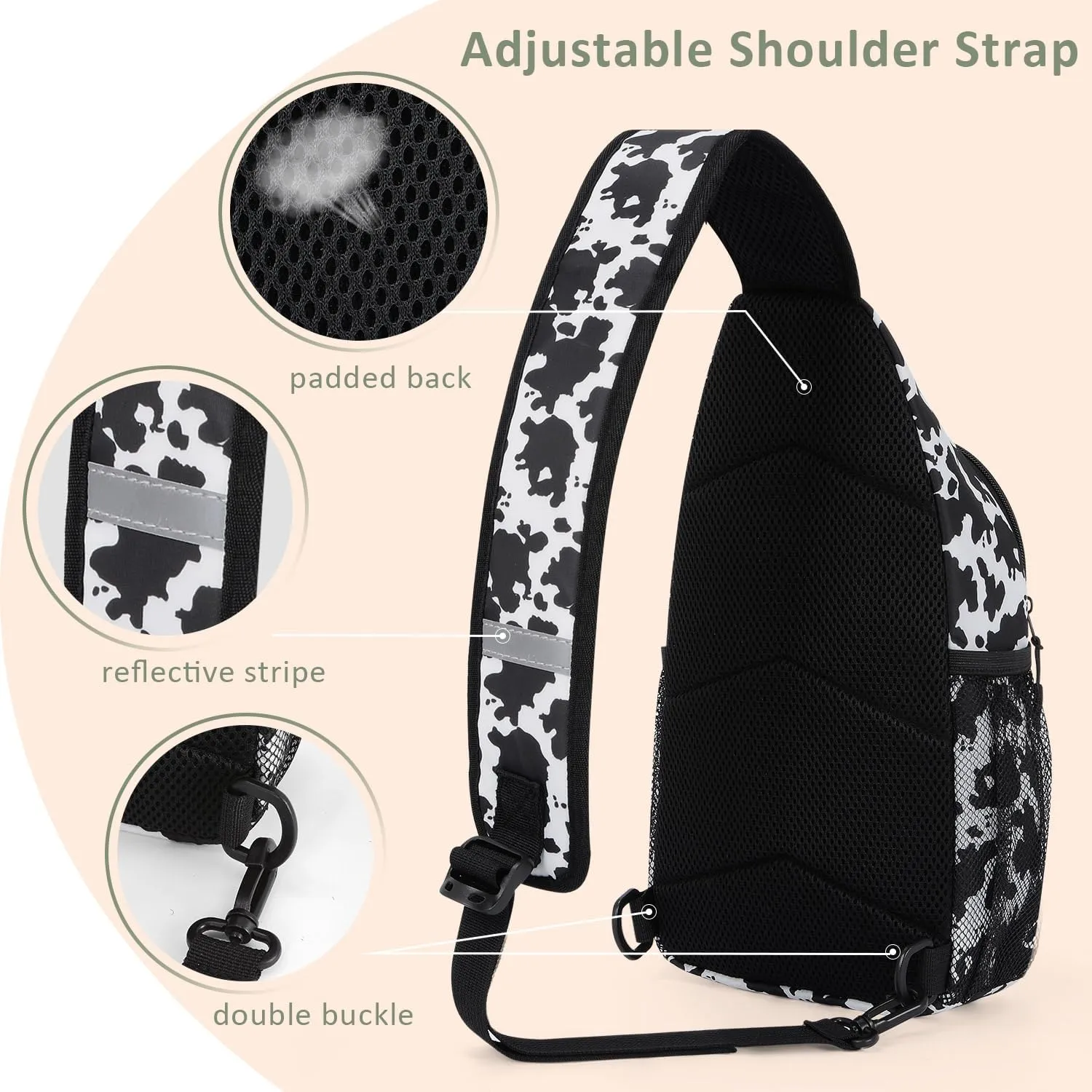 Tuwubi Crossbody Bags for Women Trendy,Sling Bag for Men with Adjustable Shoulder,Travel Essentials Backpack for Traveling