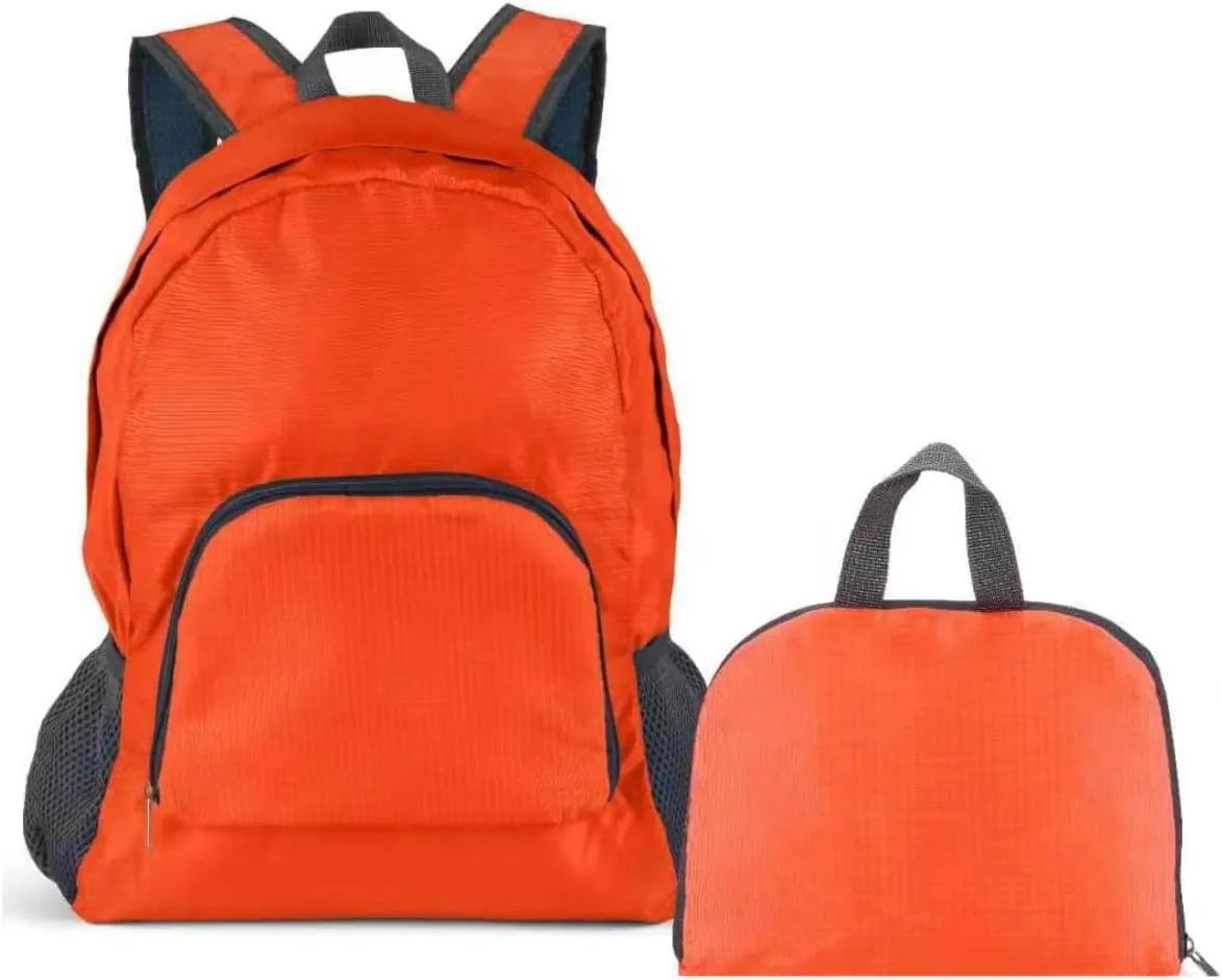 Ultralight Foldable Backpack 30L - Carry-On Approved Packable Daypack for Travel, Hiking & Gym, Compact & Durable (Orange)