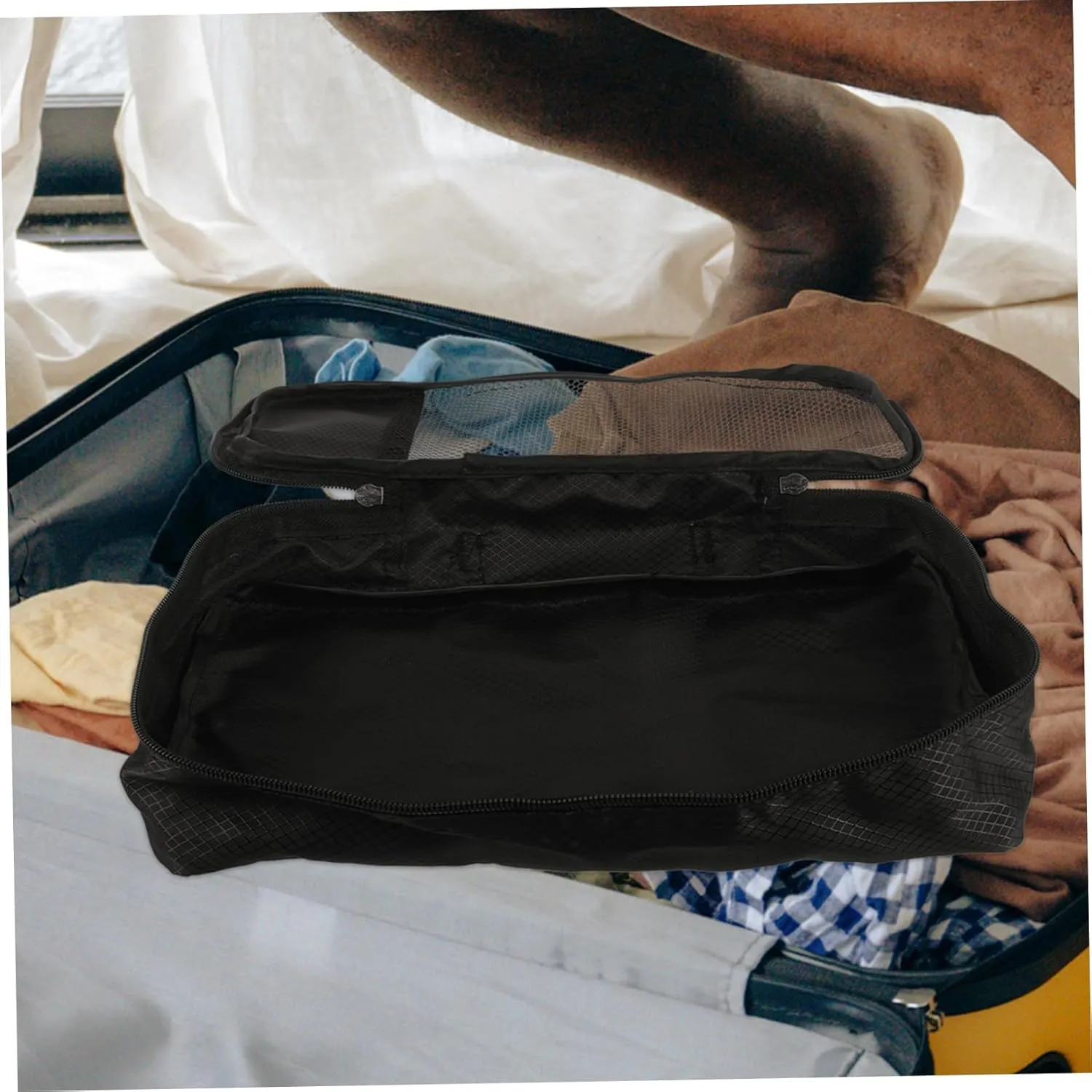 VANZACK Luggage Packing Cube Bag Suitcase Organizer Travel Cubes for Packing Mesh Pouch Travel Accessories