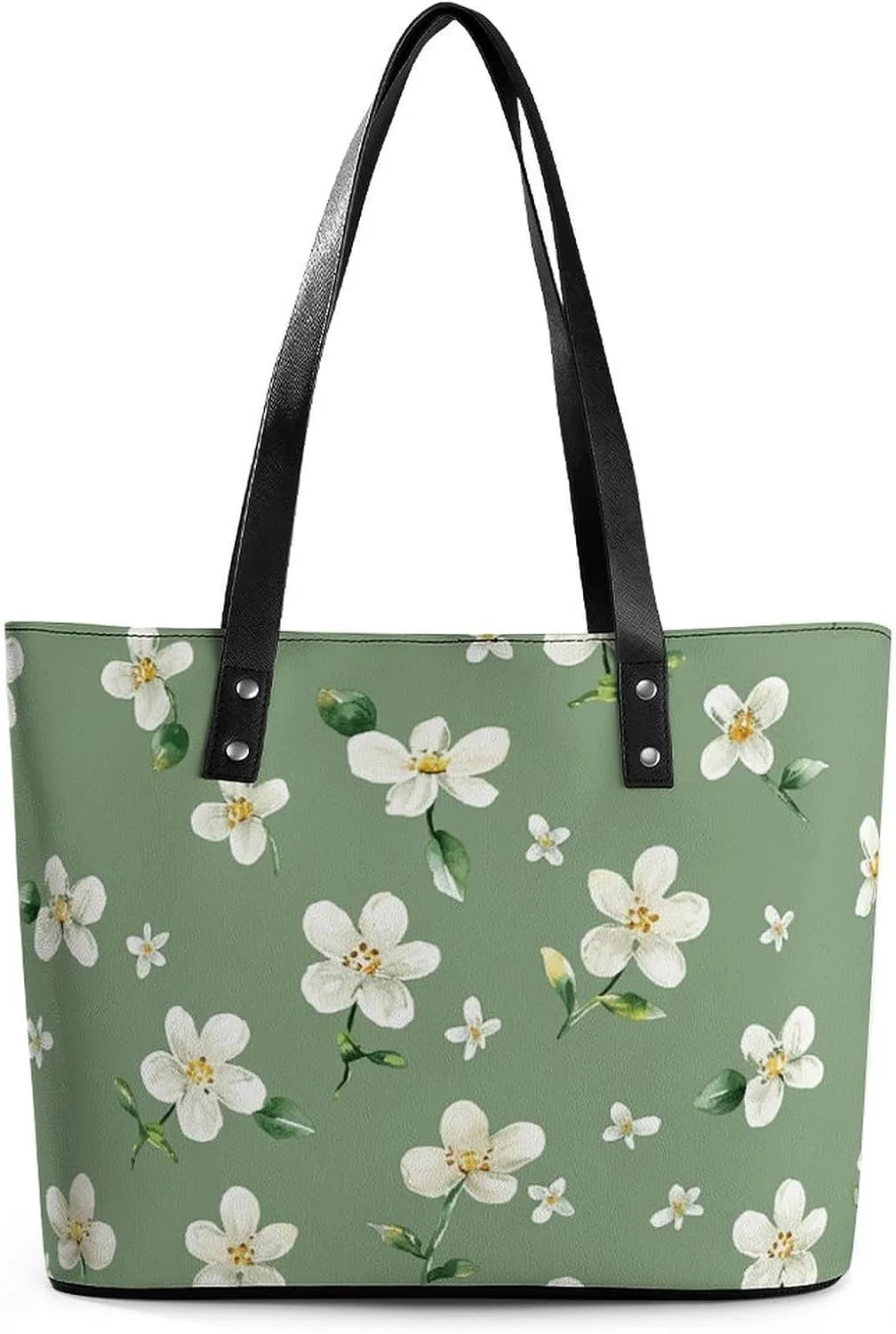 Vintage Style Flowers Leather Lady's Handbag Crossbody Purse for Women Ladies Soft Shoulder Bag Medium Roomy Handbag Fashion Tote Top Handle Satchel
