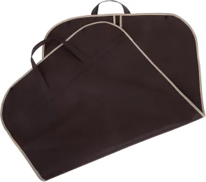 Winter Clothes Storage Bag Portable Suit Cover for Travel Zipper Design Garment Pouch Coffee for Formal Dress