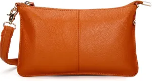 Women Crossbody Purse Satchel Leather Clutch Evening Bag Classic Wriststrap Bags Coin Wallet