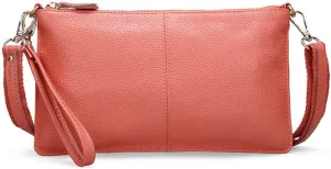 Women Crossbody Purse Satchel Leather Clutch Evening Bag Classic Wriststrap Bags Coin Wallet