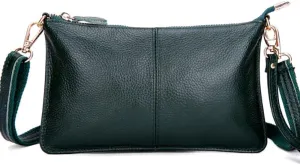 Women Crossbody Purse Satchel Leather Clutch Evening Bag Classic Wriststrap Bags Coin Wallet