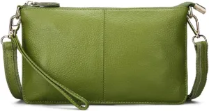 Women Crossbody Purse Satchel Leather Clutch Evening Bag Classic Wriststrap Bags Coin Wallet