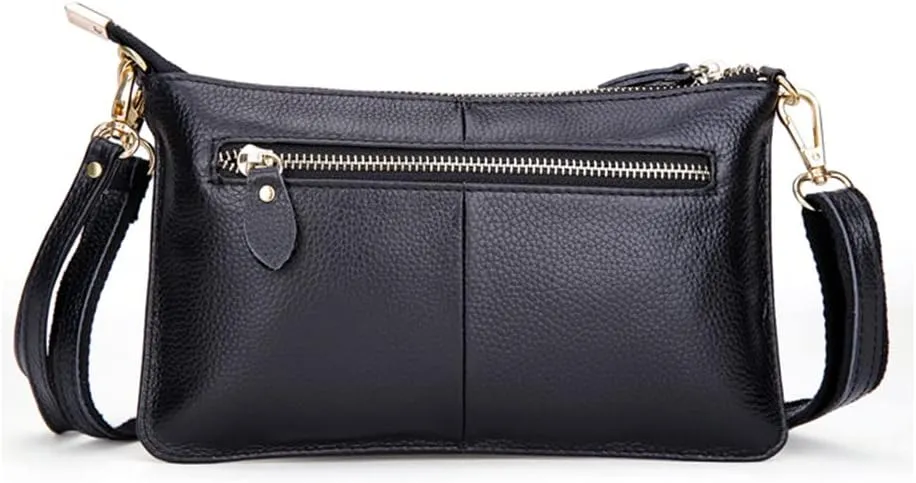 Women Crossbody Purse Satchel Leather Clutch Evening Bag Classic Wriststrap Bags Coin Wallet
