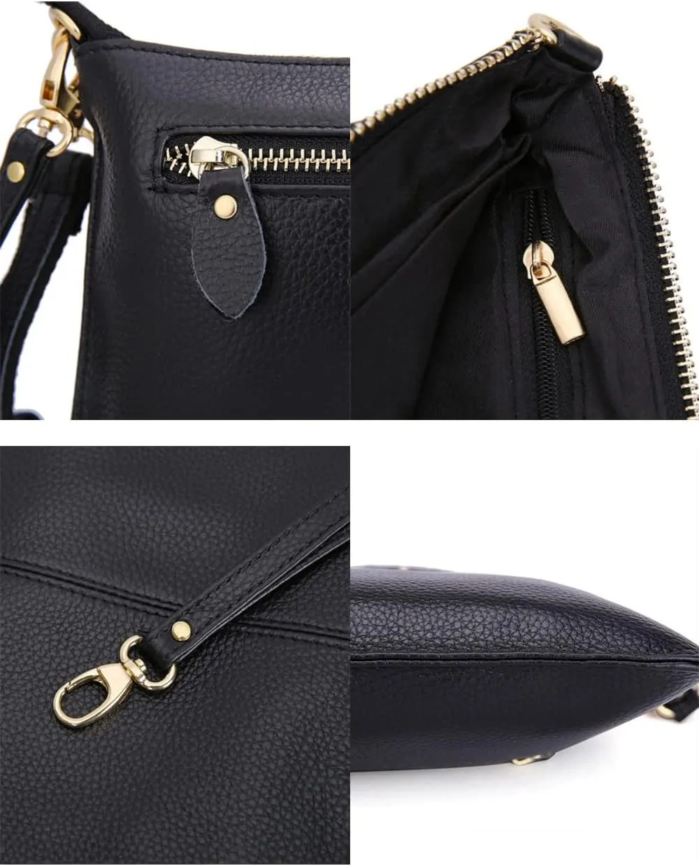 Women Crossbody Purse Satchel Leather Clutch Evening Bag Classic Wriststrap Bags Coin Wallet