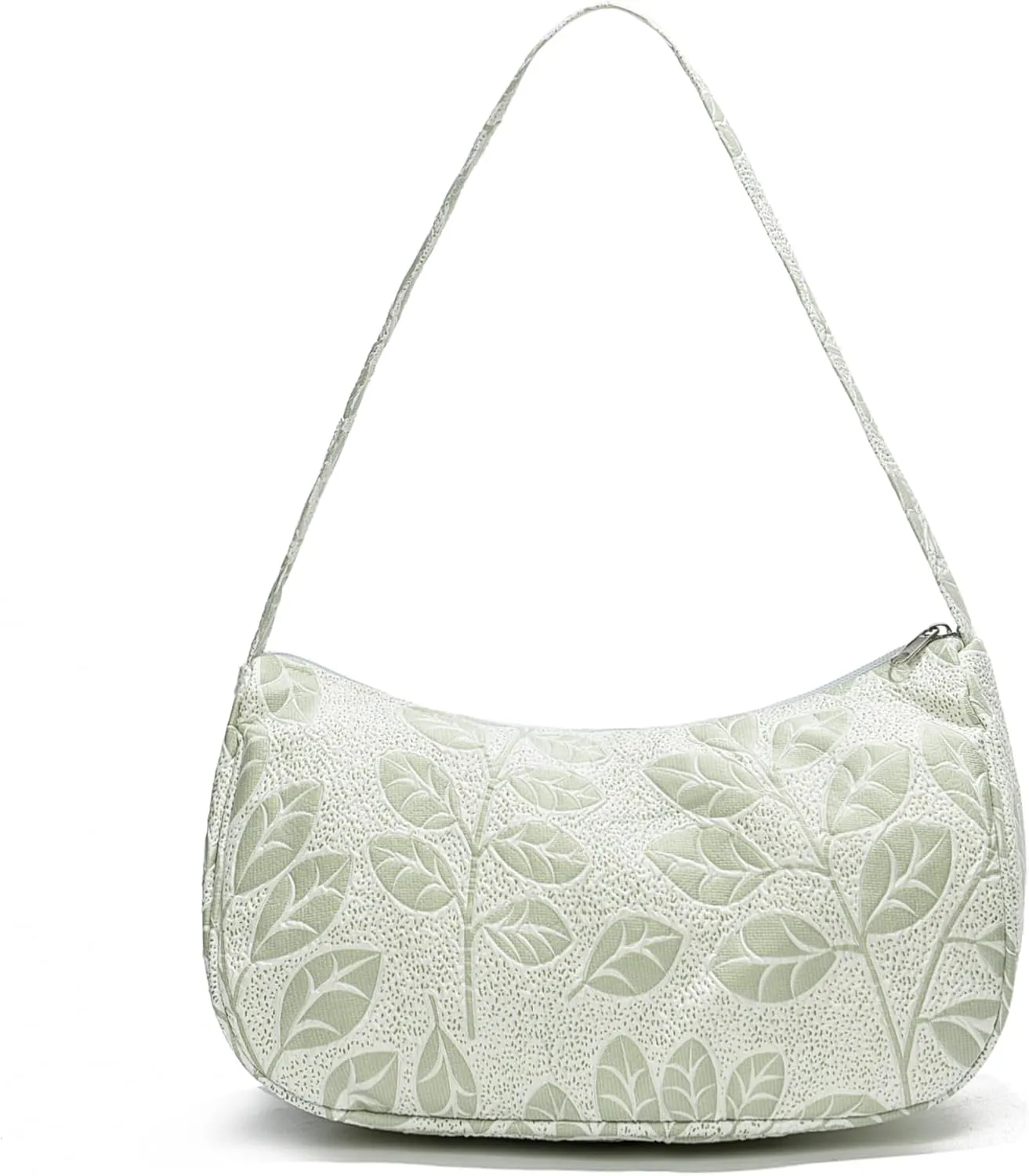 Women Shoulder Handbags Trendy Small Crossbody Bags Prints Hobo Bags with Zipper Crescent Purse For Ladies