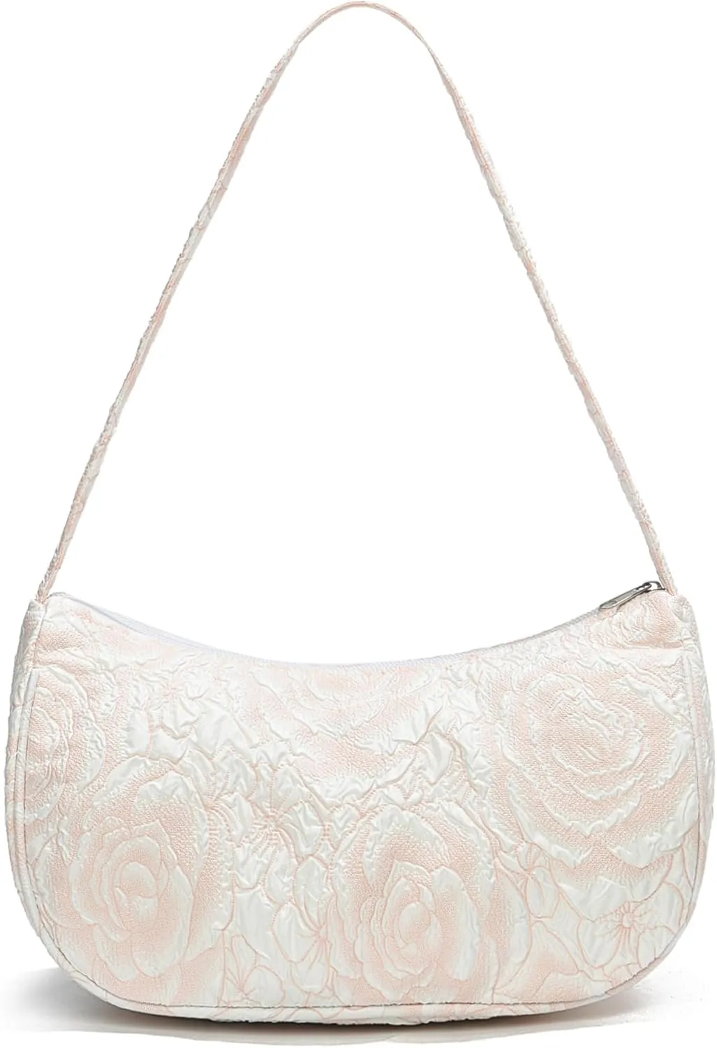 Women Shoulder Handbags Trendy Small Crossbody Bags Prints Hobo Bags with Zipper Crescent Purse For Ladies