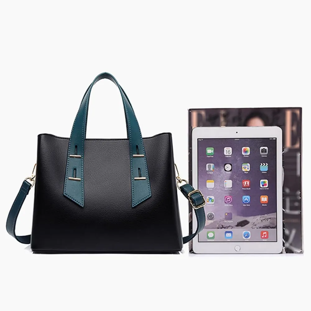 Women Top Handle Handbag Satchel Purse Faux Leather Classic Tote Crossbody Shoulder Bags
