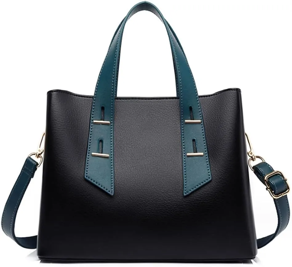 Women Top Handle Handbag Satchel Purse Faux Leather Classic Tote Crossbody Shoulder Bags