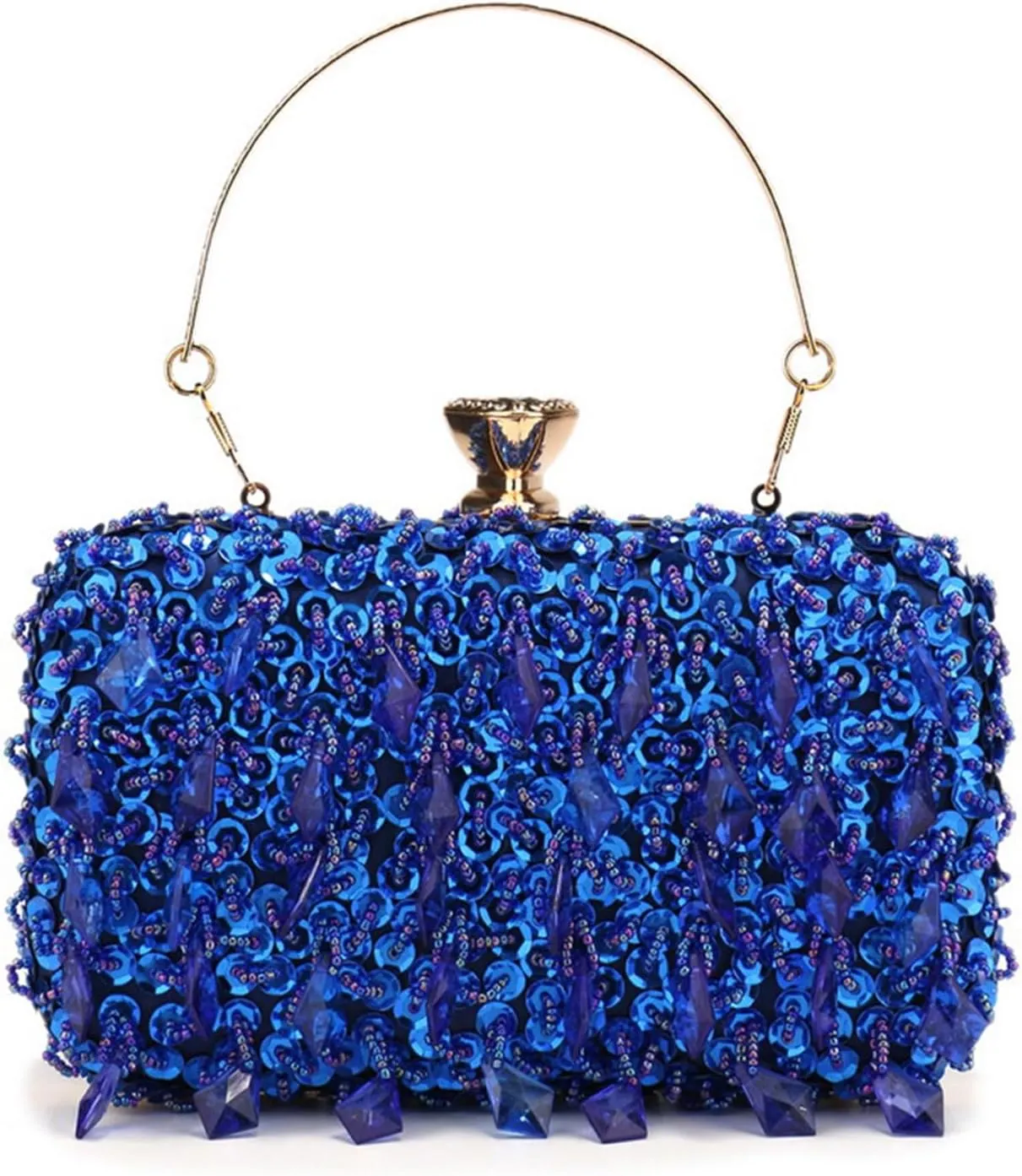 Women's Classic Clutch Banquet Evening Bag Glitter Sequin Crossbody Shoulder Bag Sparkly Purse for Prom Wedding Party