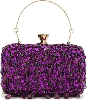 Women's Classic Clutch Banquet Evening Bag Glitter Sequin Crossbody Shoulder Bag Sparkly Purse for Prom Wedding Party