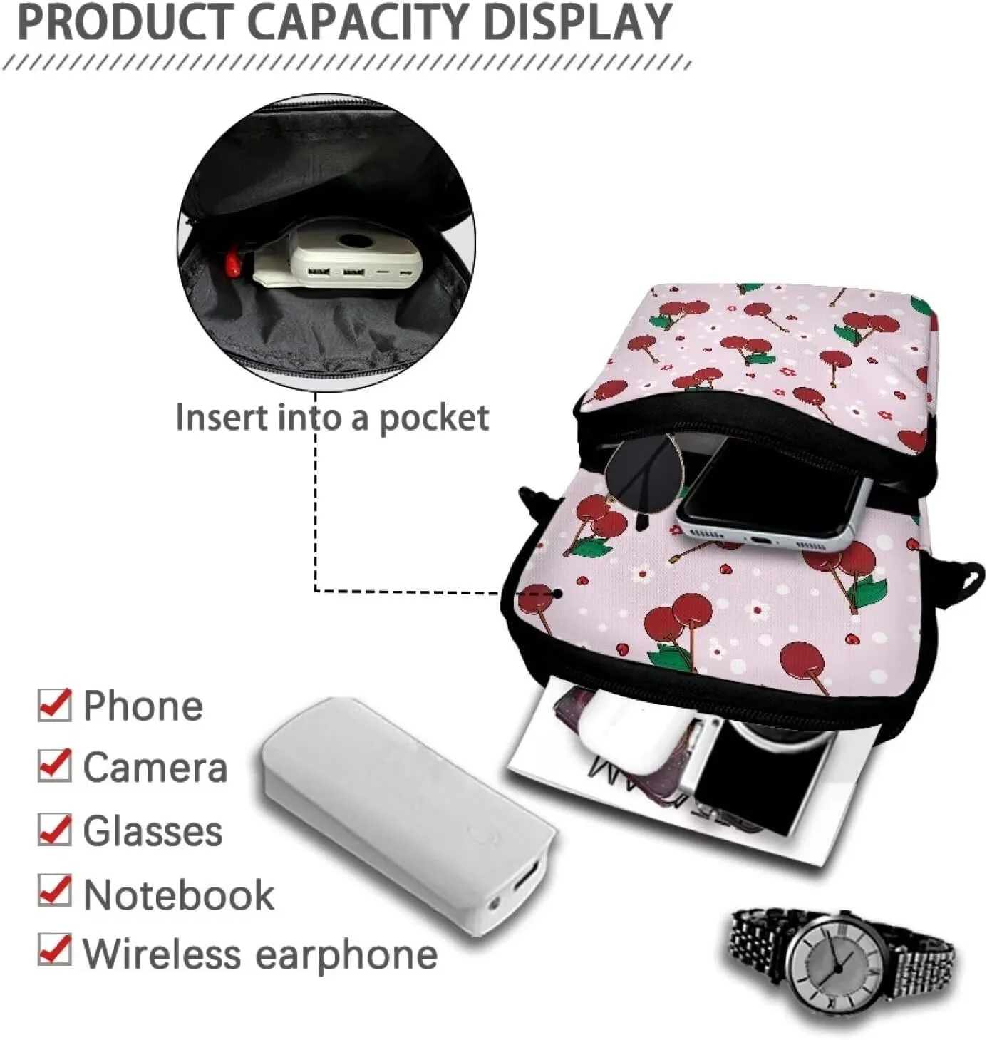 YEXIATODO Crossbody Bags for Women Men Small Sling Bag Purses Fanny Pack Wallet Bag Coin Purse Backpack Handbag