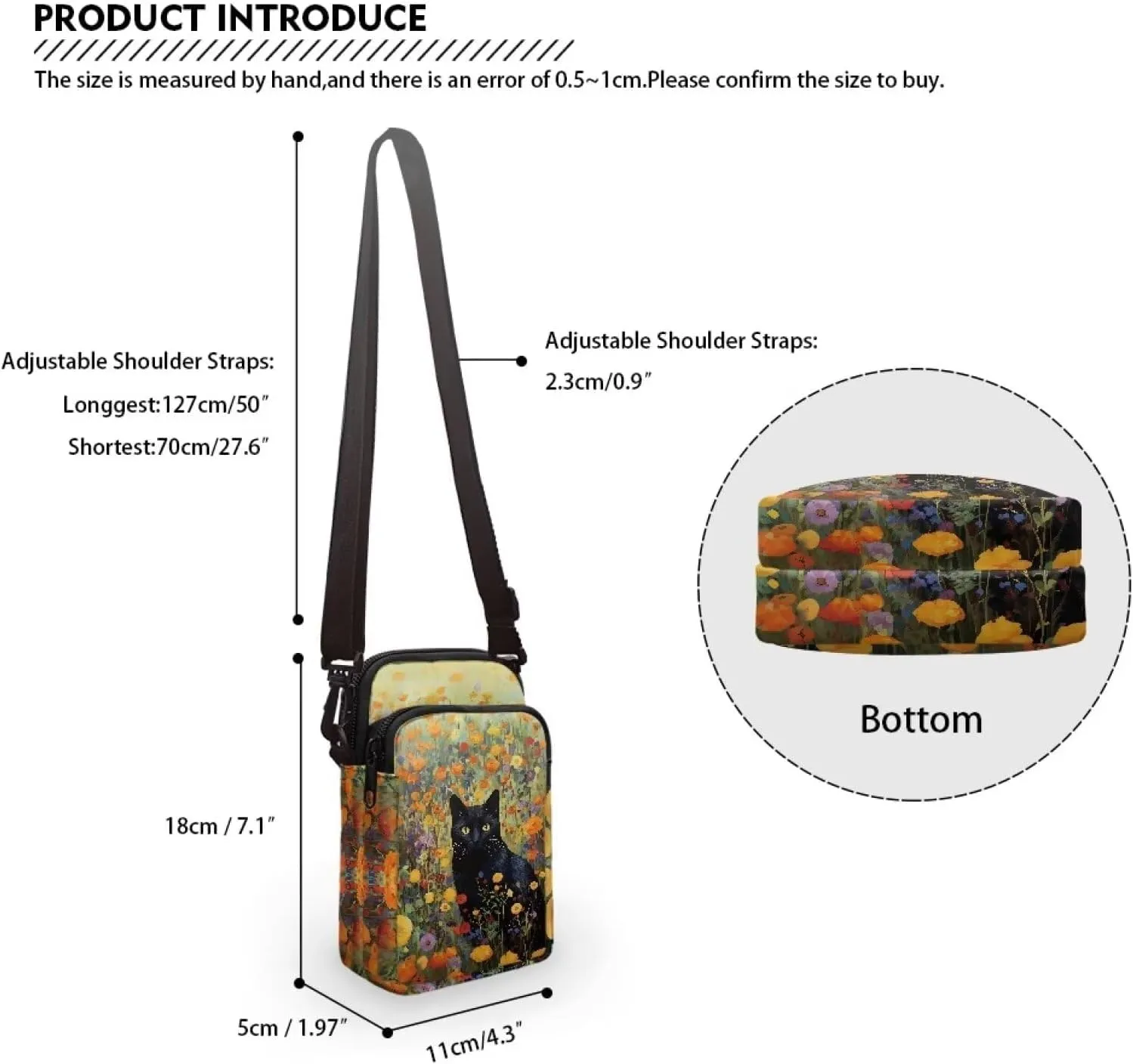 YEXIATODO Crossbody Bags for Women Small Sling Bag Purses Coin Purse Backpack Handbag Fanny Pack Wallet Bag