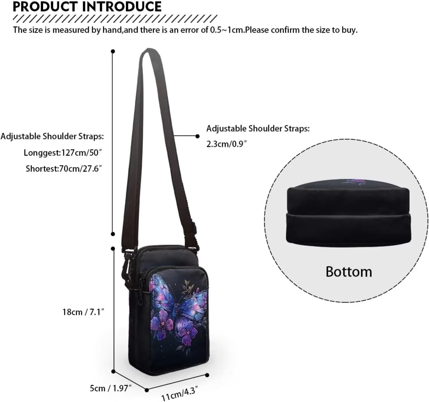 YEXIATODO Crossbody Bags for Women Small Sling Bag Purses Coin Purse Backpack Handbag Fanny Pack Wallet Bag