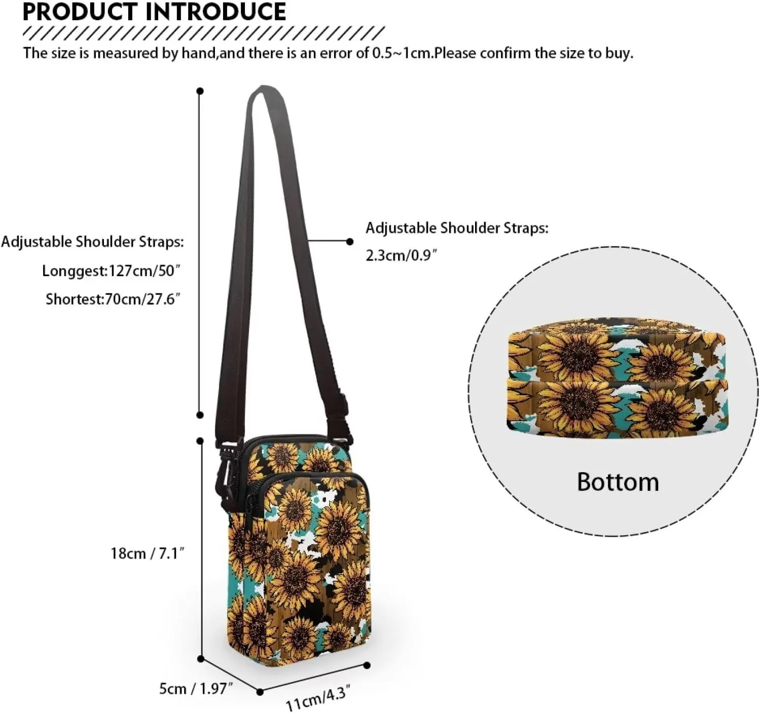 YEXIATODO Crossbody Bags for Women Small Sling Bag Purses Coin Purse Backpack Handbag Fanny Pack Wallet Bag
