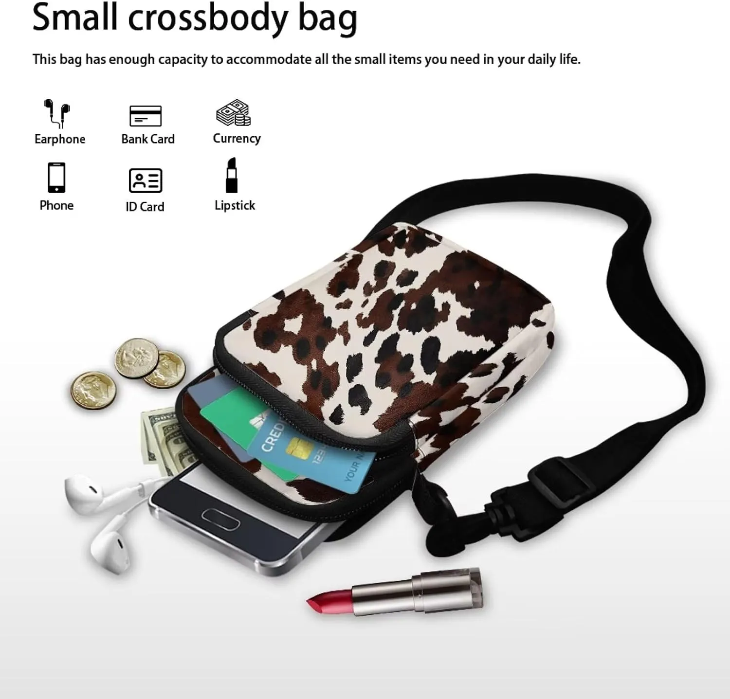 YEXIATODO Crossbody Bags for Women Small Sling Bag Purses Coin Purse Backpack Handbag Fanny Pack Wallet Bag