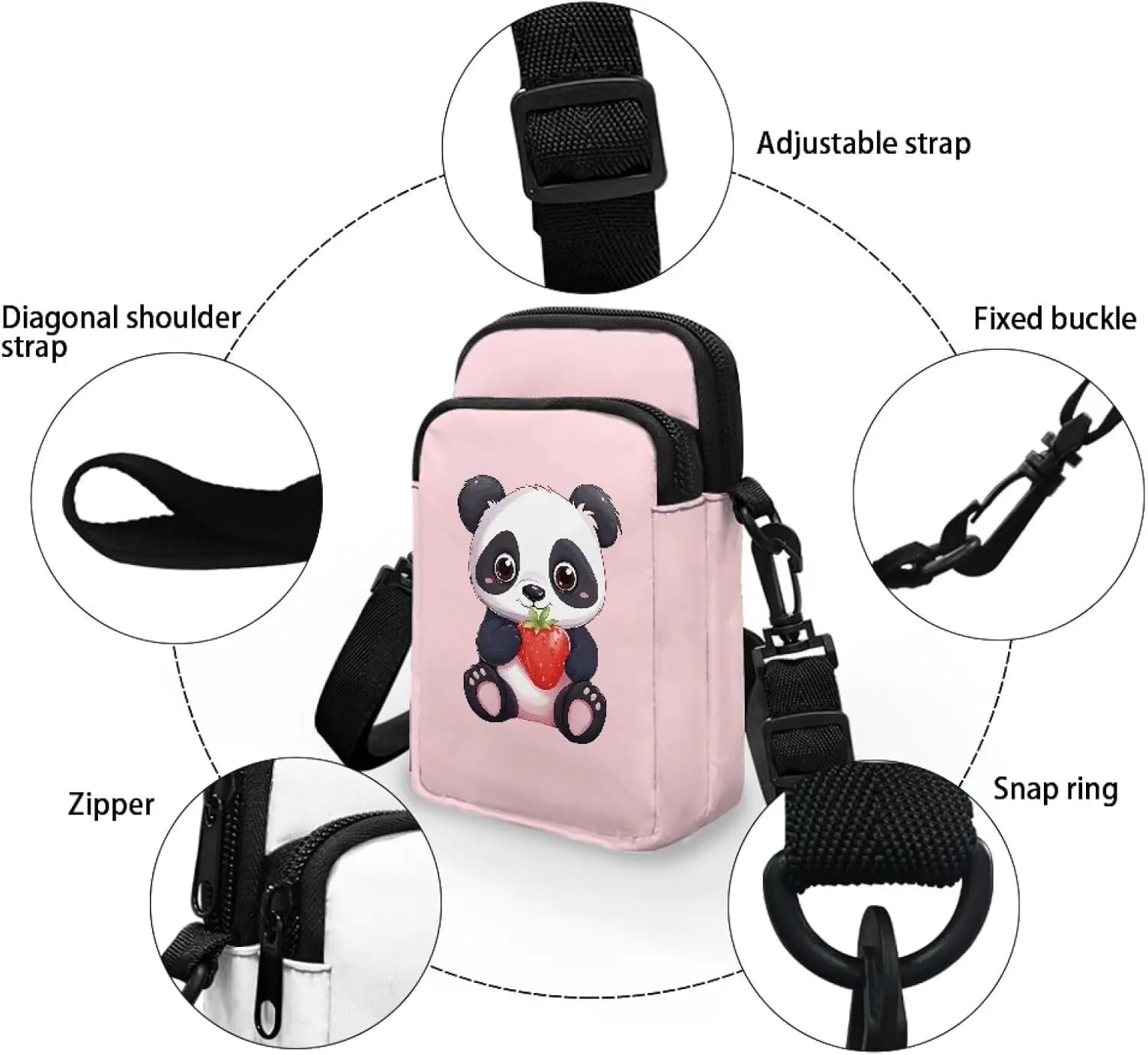 YEXIATODO Crossbody Bags for Women Small Sling Bag Purses Fanny Pack Wallet Bag Coin Purse Backpack Handbags