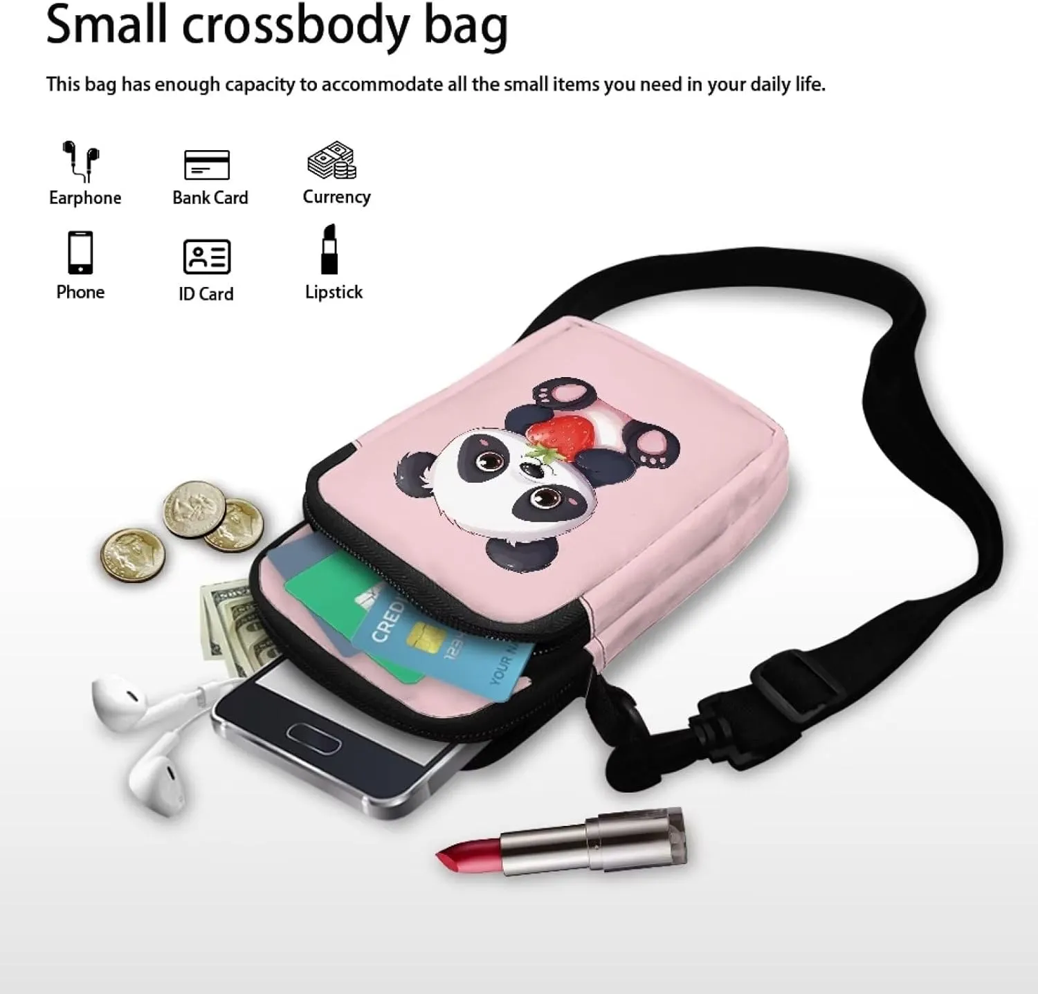 YEXIATODO Crossbody Bags for Women Small Sling Bag Purses Fanny Pack Wallet Bag Coin Purse Backpack Handbags