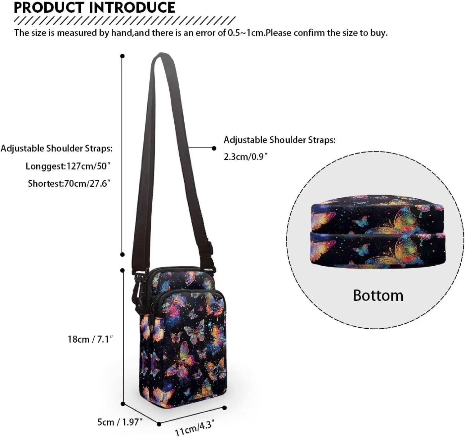YEXIATODO Crossbody Bags for Women Small Sling Bag Purses Fanny Pack Wallet Bag Coin Purse Backpack Handbags