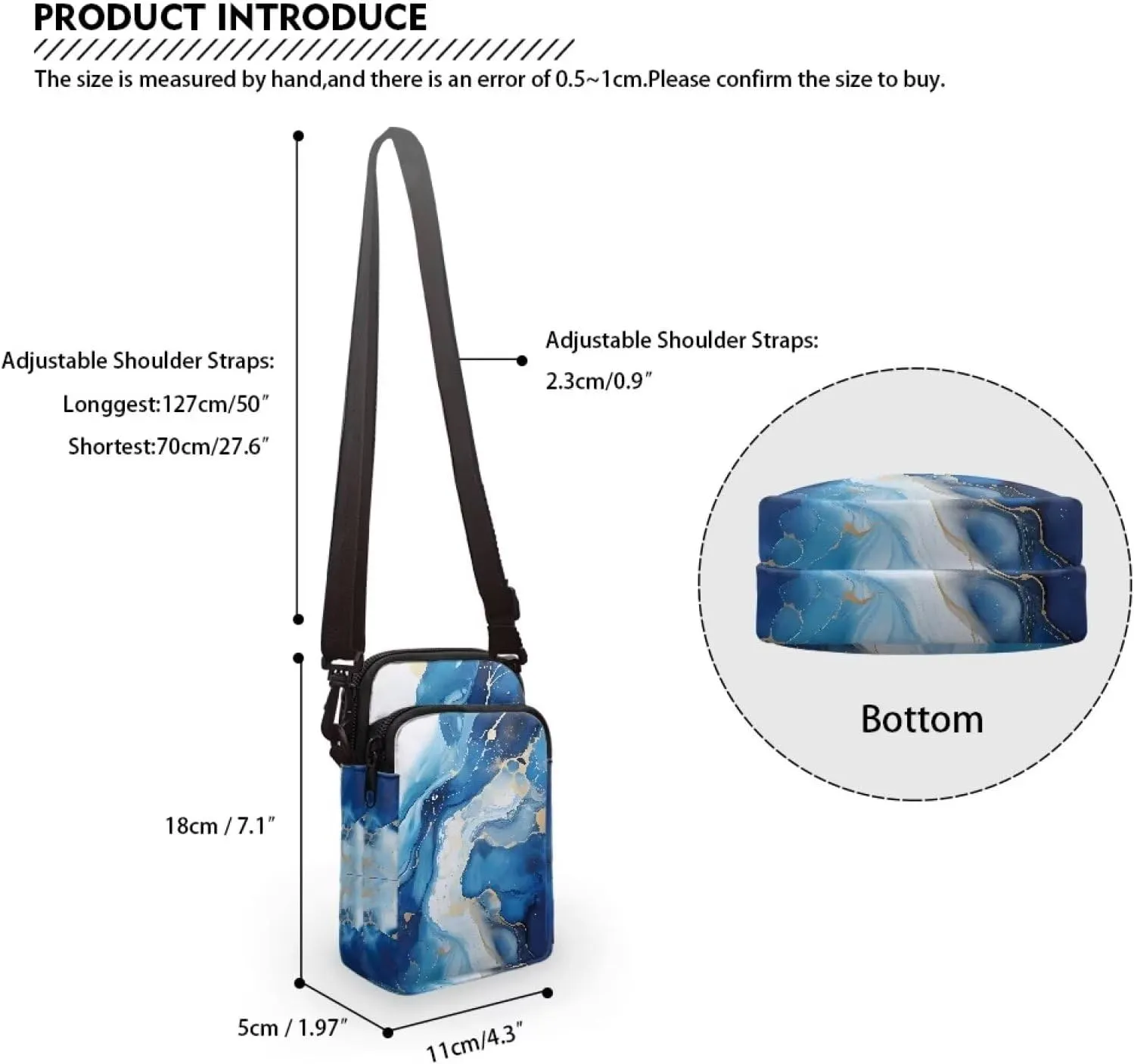 YEXIATODO Crossbody Bags for Women Small Sling Bag Purses Fanny Pack Wallet Bag Coin Purse Backpack Handbags