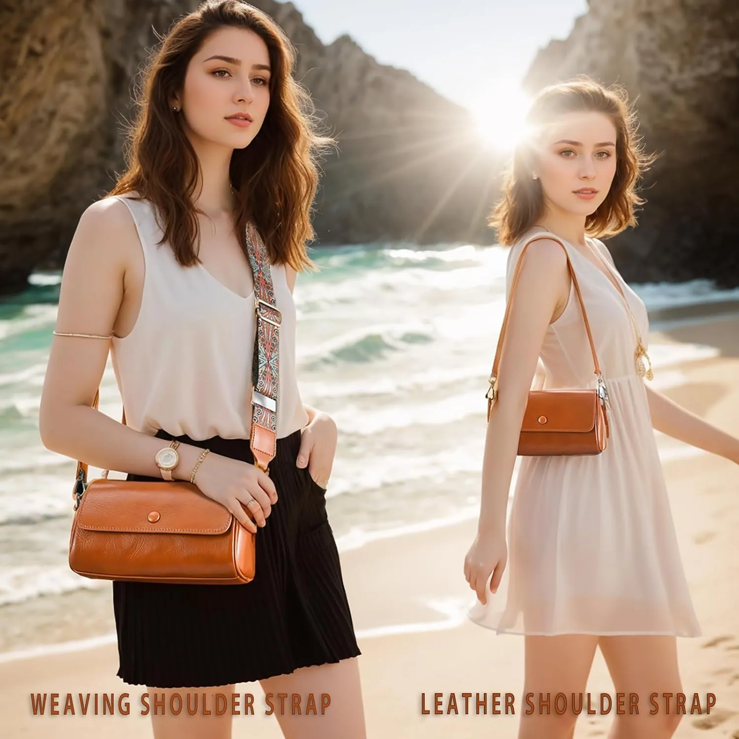 Yonami Genuine Leather Purses for Women  Versatile Crossbody Bags for Women, Perfect Small Purse for Everyday Use