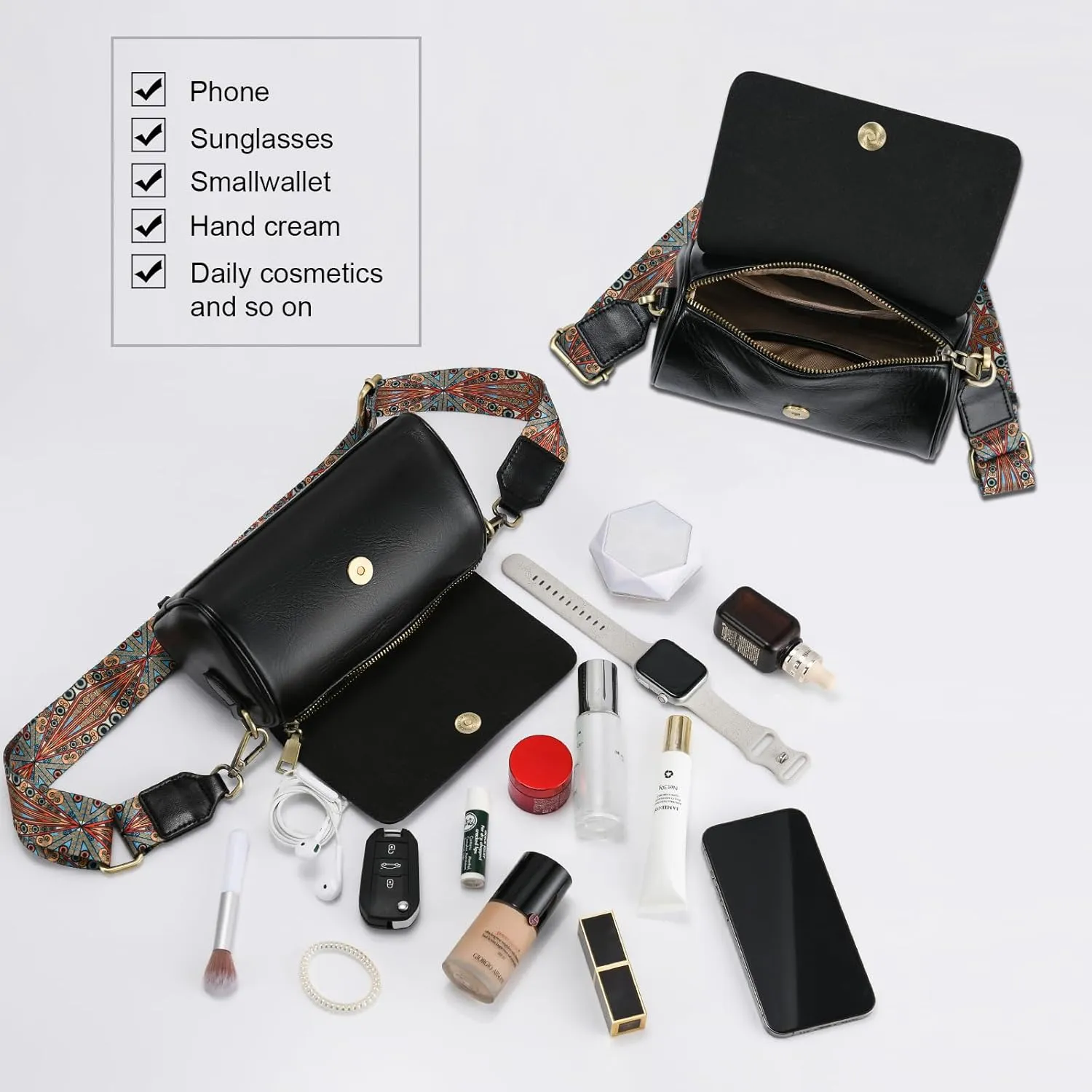 Yonami Genuine Leather Purses for Women  Versatile Crossbody Bags for Women, Perfect Small Purse for Everyday Use