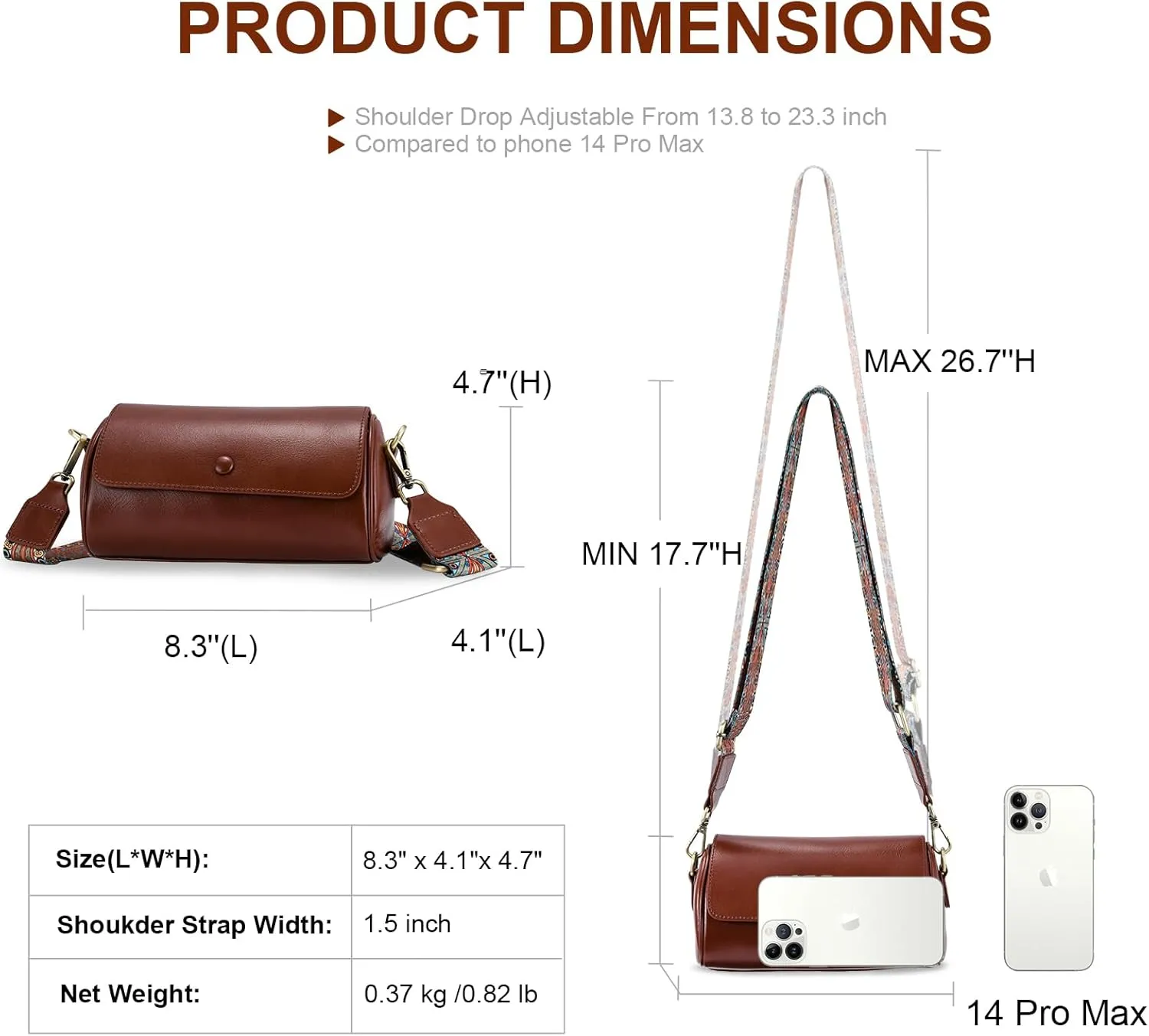 Yonami Genuine Leather Purses for Women  Versatile Crossbody Bags for Women, Perfect Small Purse for Everyday Use