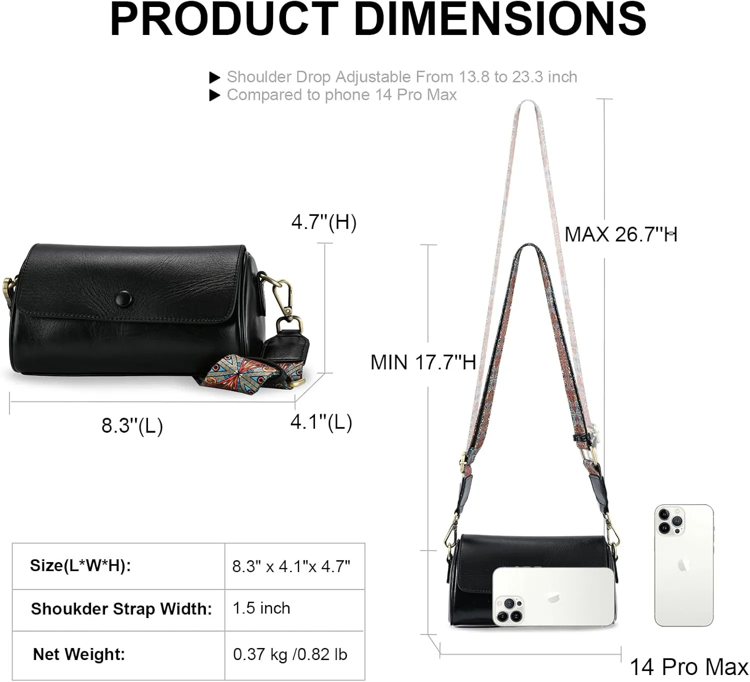 Yonami Genuine Leather Purses for Women  Versatile Crossbody Bags for Women, Perfect Small Purse for Everyday Use