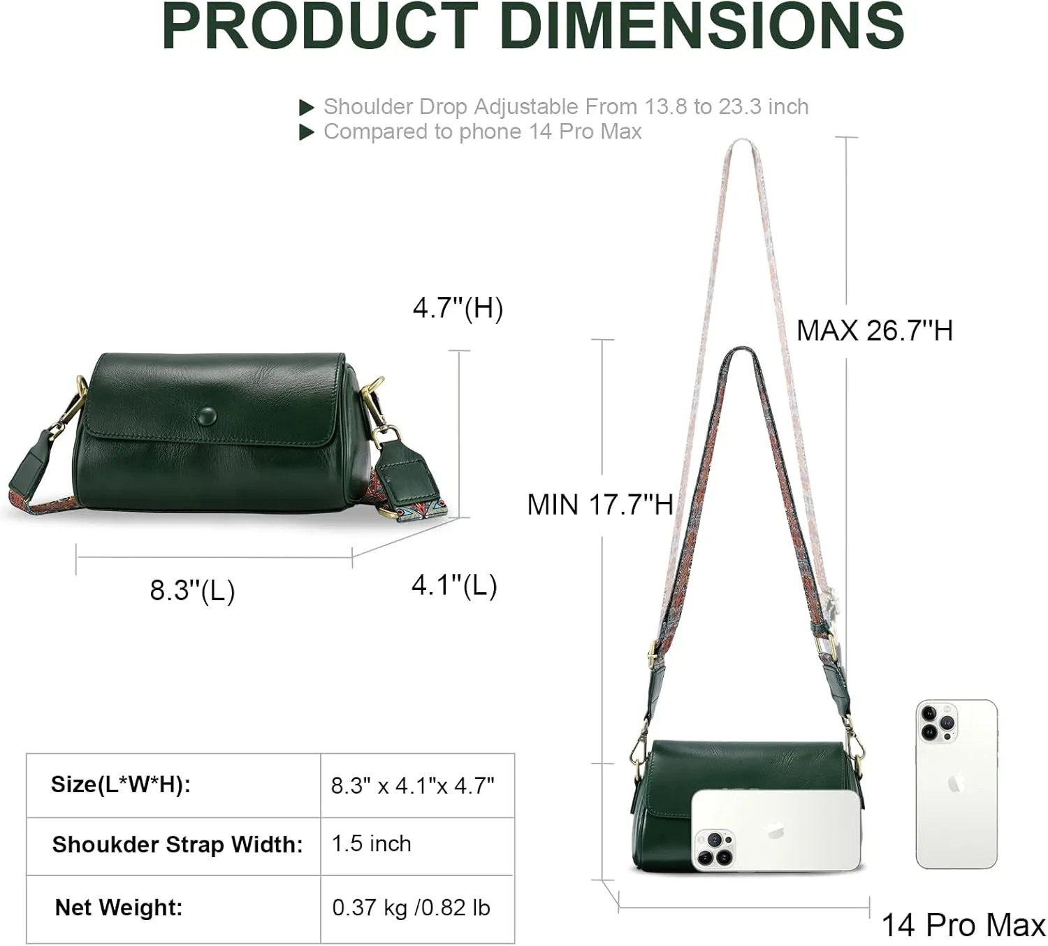 Yonami Genuine Leather Purses for Women  Versatile Crossbody Bags for Women, Perfect Small Purse for Everyday Use