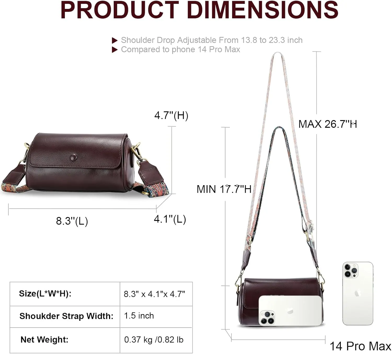 Yonami Genuine Leather Purses for Women  Versatile Crossbody Bags for Women, Perfect Small Purse for Everyday Use