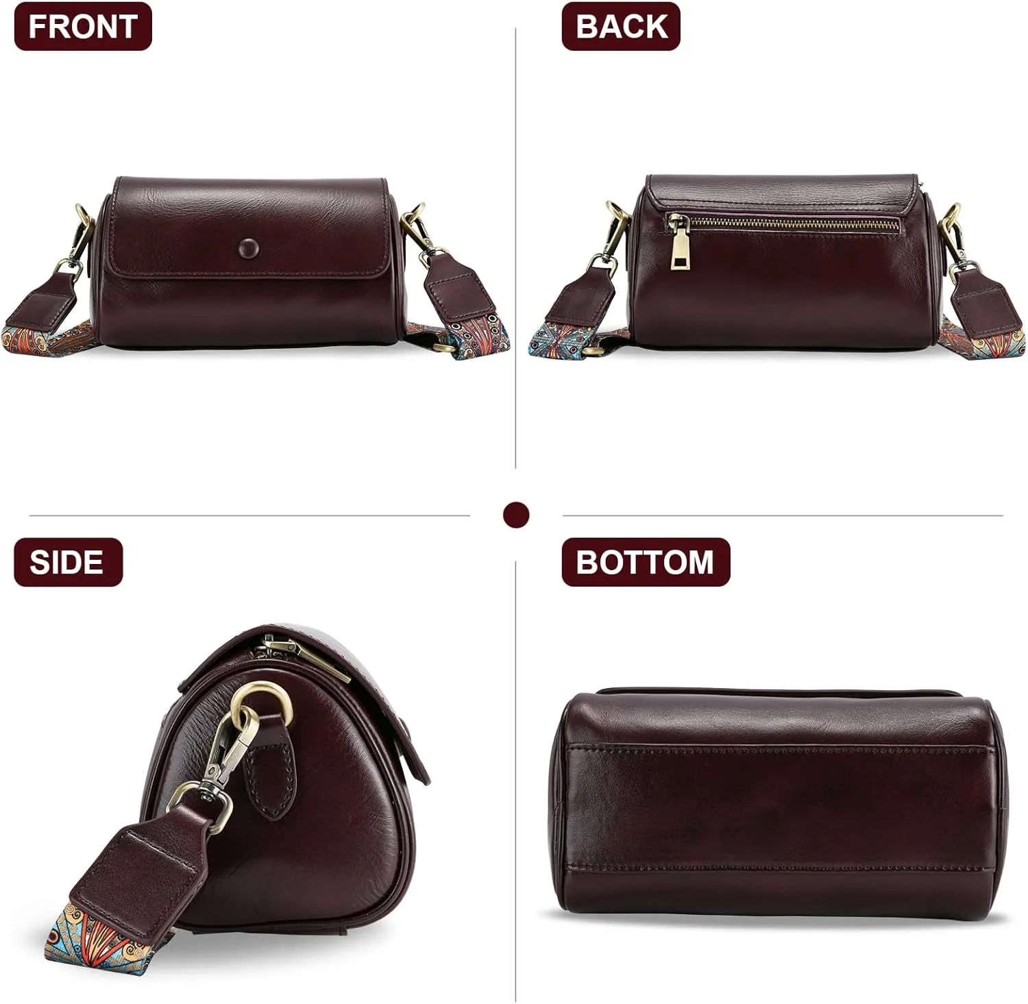 Yonami Genuine Leather Purses for Women  Versatile Crossbody Bags for Women, Perfect Small Purse for Everyday Use