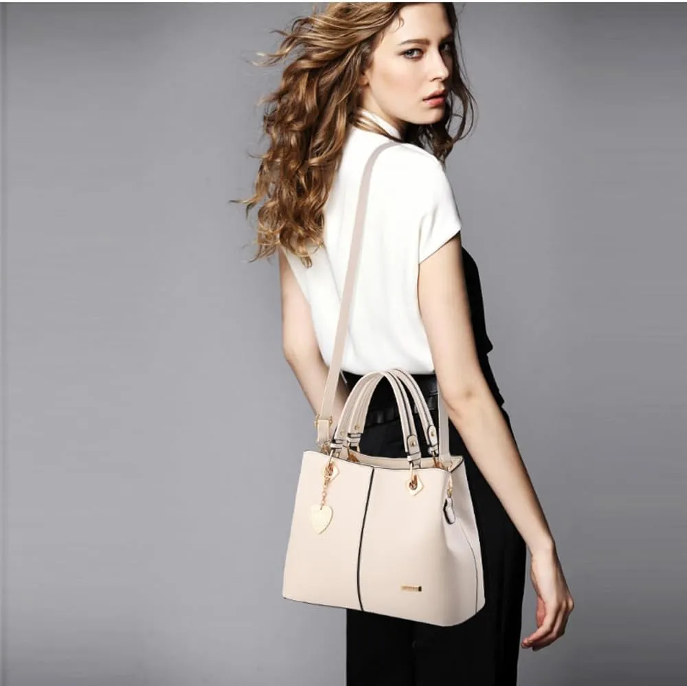 ZiMing Women Handbag Satchel Bag Faux Leather Top Handle Bags Tote Bag Ladies Shoulder Bag Briefcase
