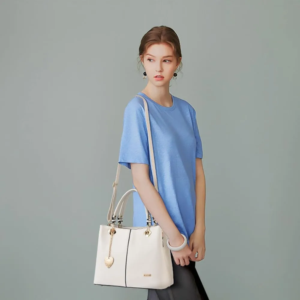 ZiMing Women Handbag Satchel Bag Faux Leather Top Handle Bags Tote Bag Ladies Shoulder Bag Briefcase