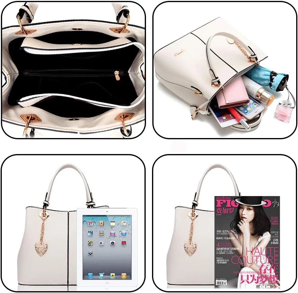 ZiMing Women Handbag Satchel Bag Faux Leather Top Handle Bags Tote Bag Ladies Shoulder Bag Briefcase